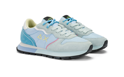 SNEAKER ALLY COLOR EXPLOSION IN MESH E SUEDE AZZURRO